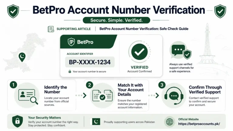BetPro account number verification